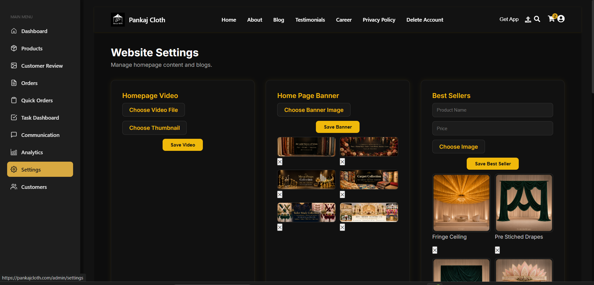Live CMS Workspace