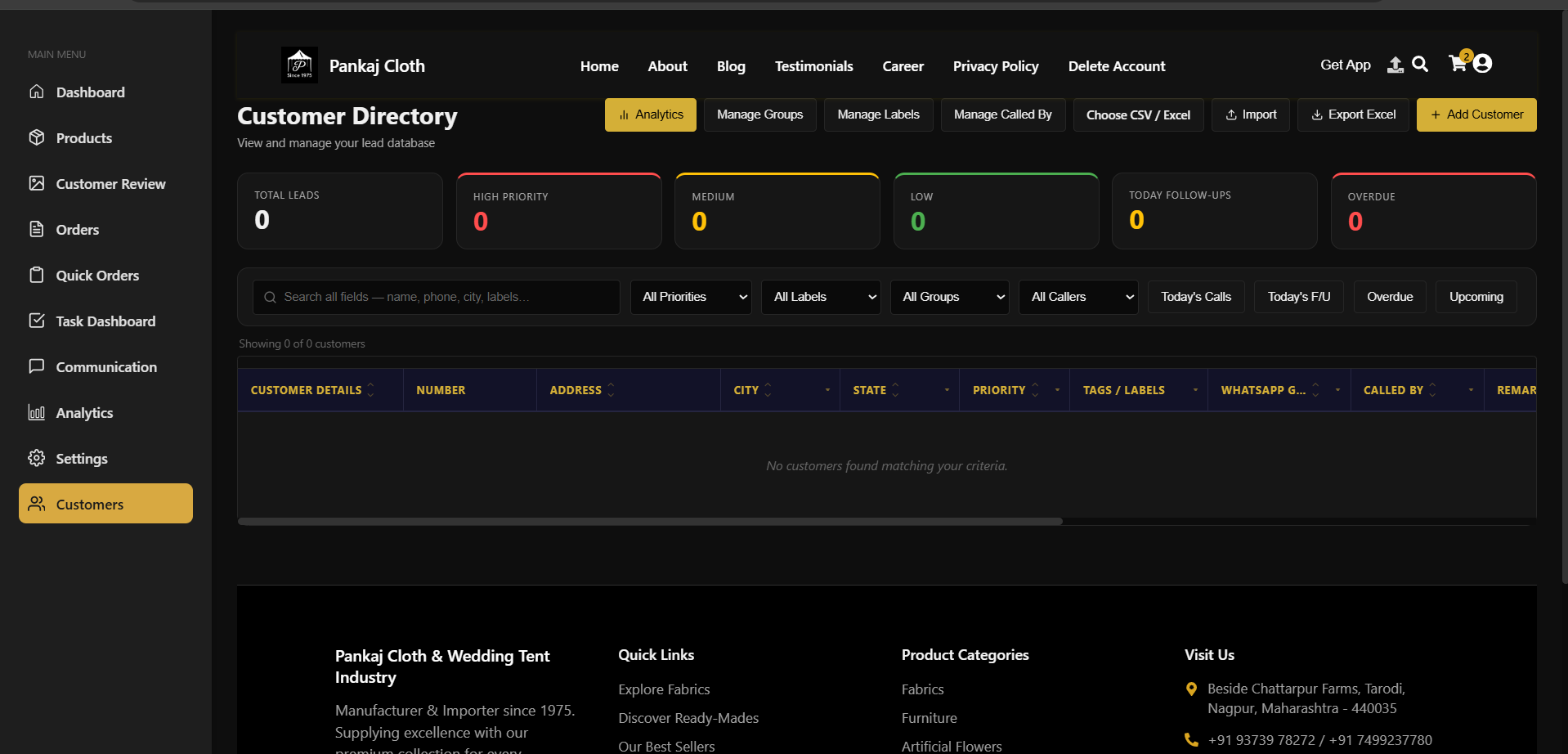 Structured CRM Directory