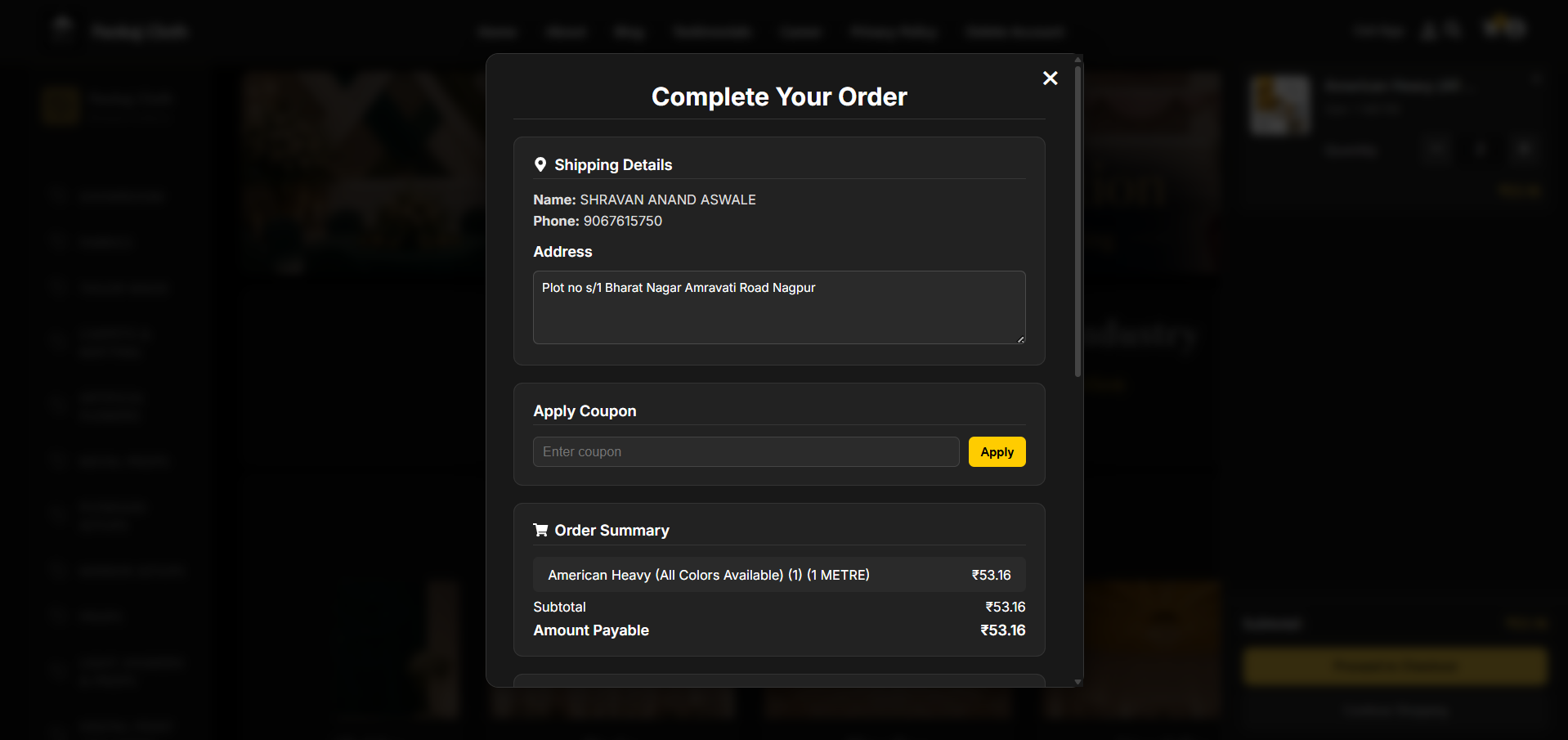 Seamless Checkout Flow
