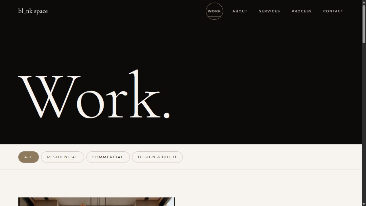 Blank Space Design: Project collection
